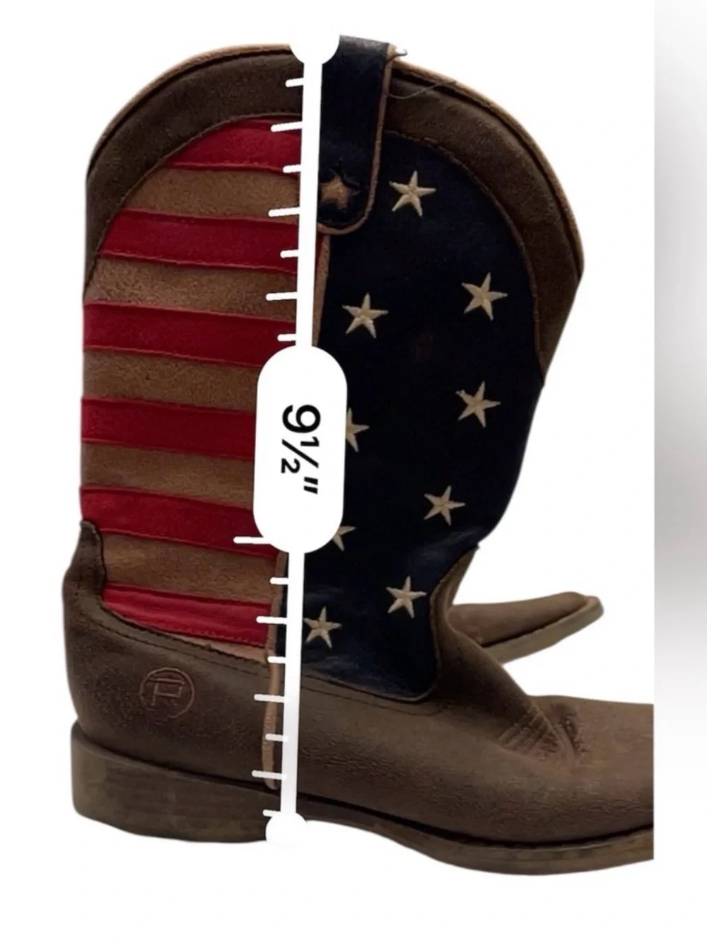 Roper Patriotic Cowboy Boots Kids 3 (Fits Women’s 5) – USA Flag Western Boots